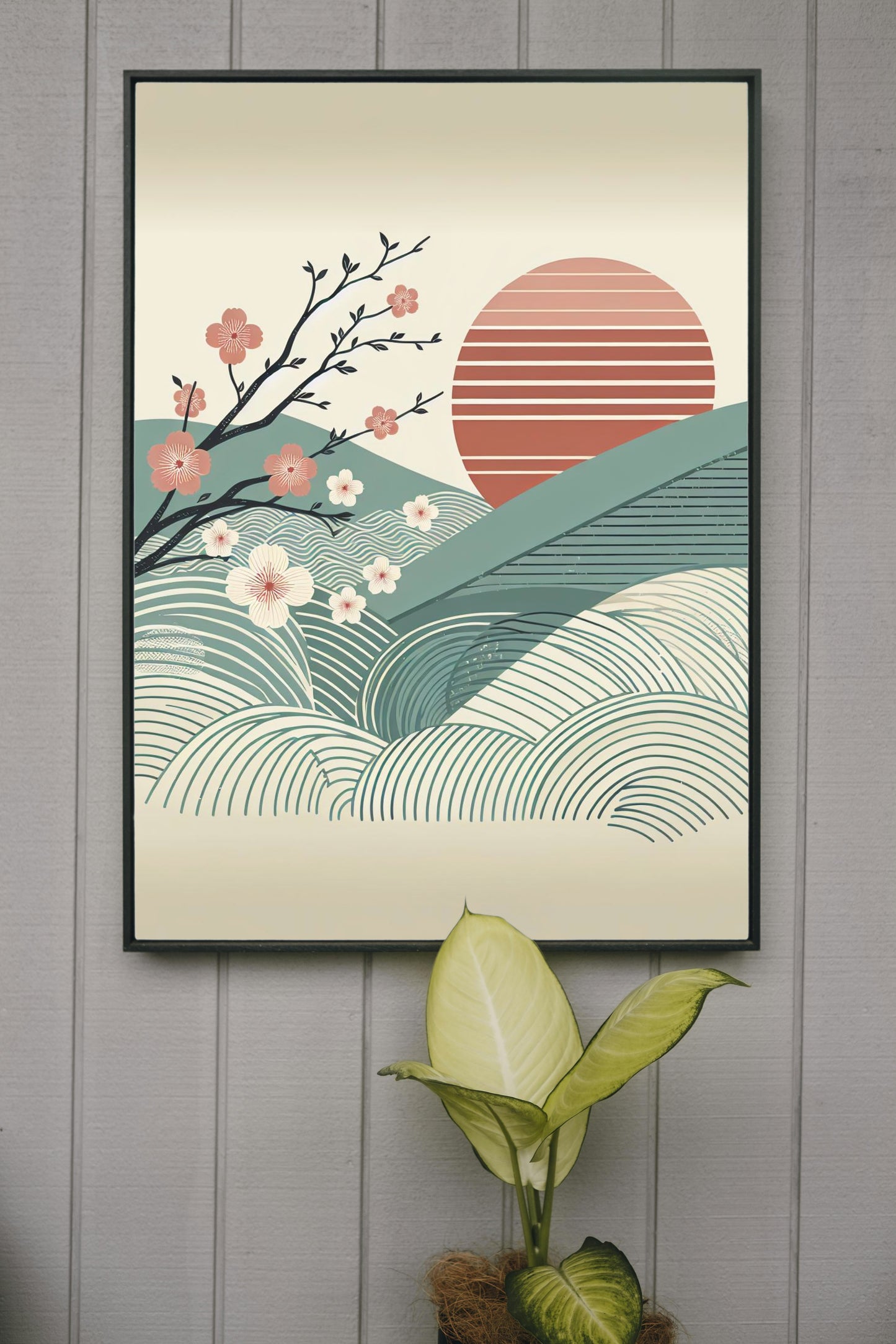 Serenum Blossomus: Radiant Japanese Cherry Blossoms Art