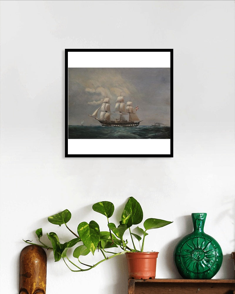 The frigate &quot;Sjelland&quot; by Ioannis Altamouras Realism Art