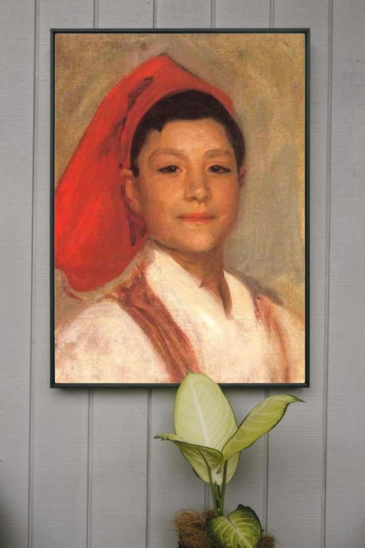 Head of a Neapolitan Boy by John Singer Sargent Realism Art dated 1879