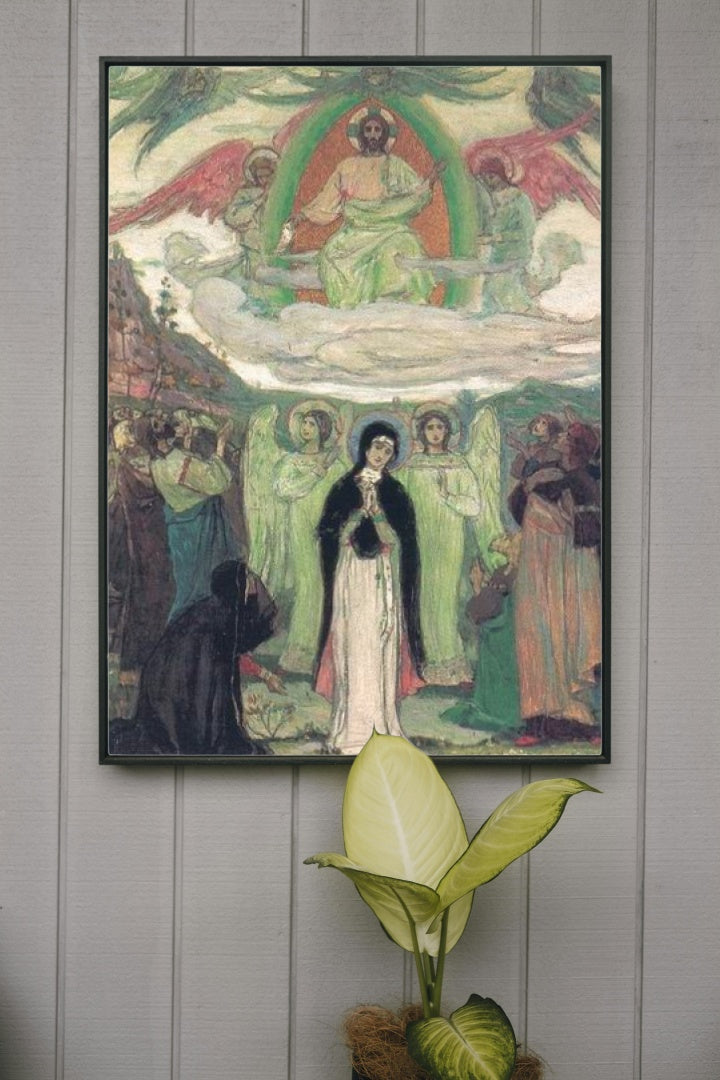 Ascension by Mikhail Nesterov Symbolism Art dated 1895