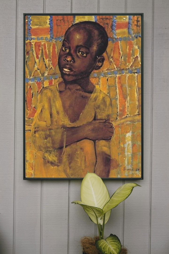 African boy by Kuzma Petrov-Vodkin Post-Impressionism Art dated 1907