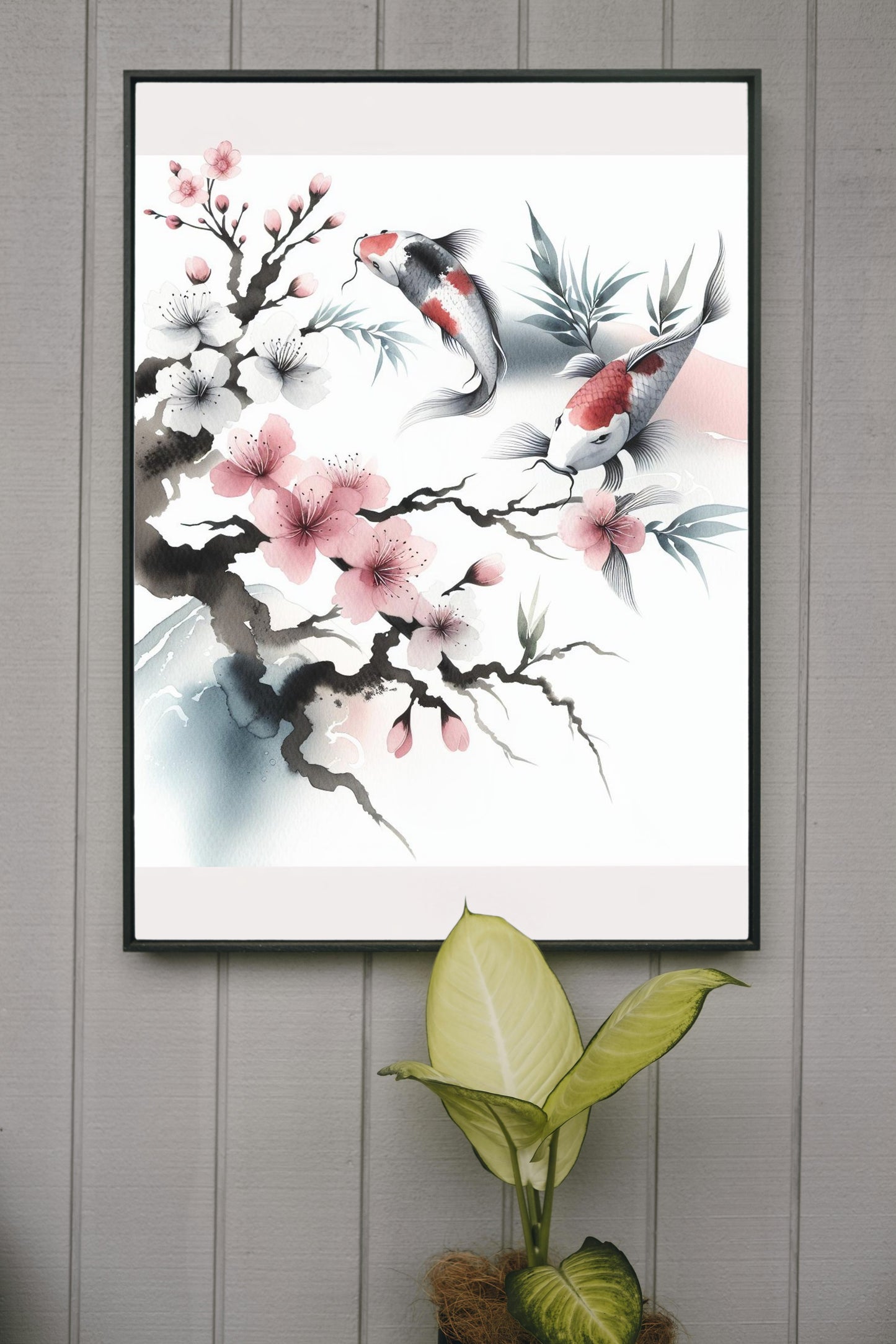 Elysian Ananda Sakura: Japanese Watercolor Serenity