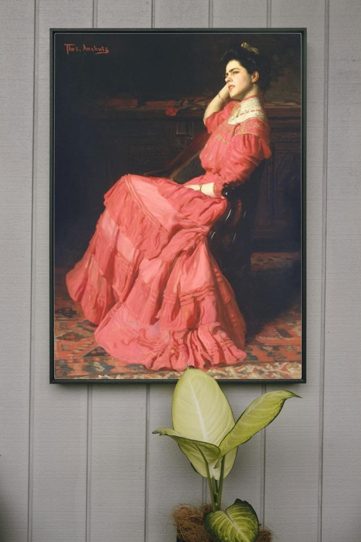 A Rose by Thomas Pollock Anshutz Realism Art dated 1907