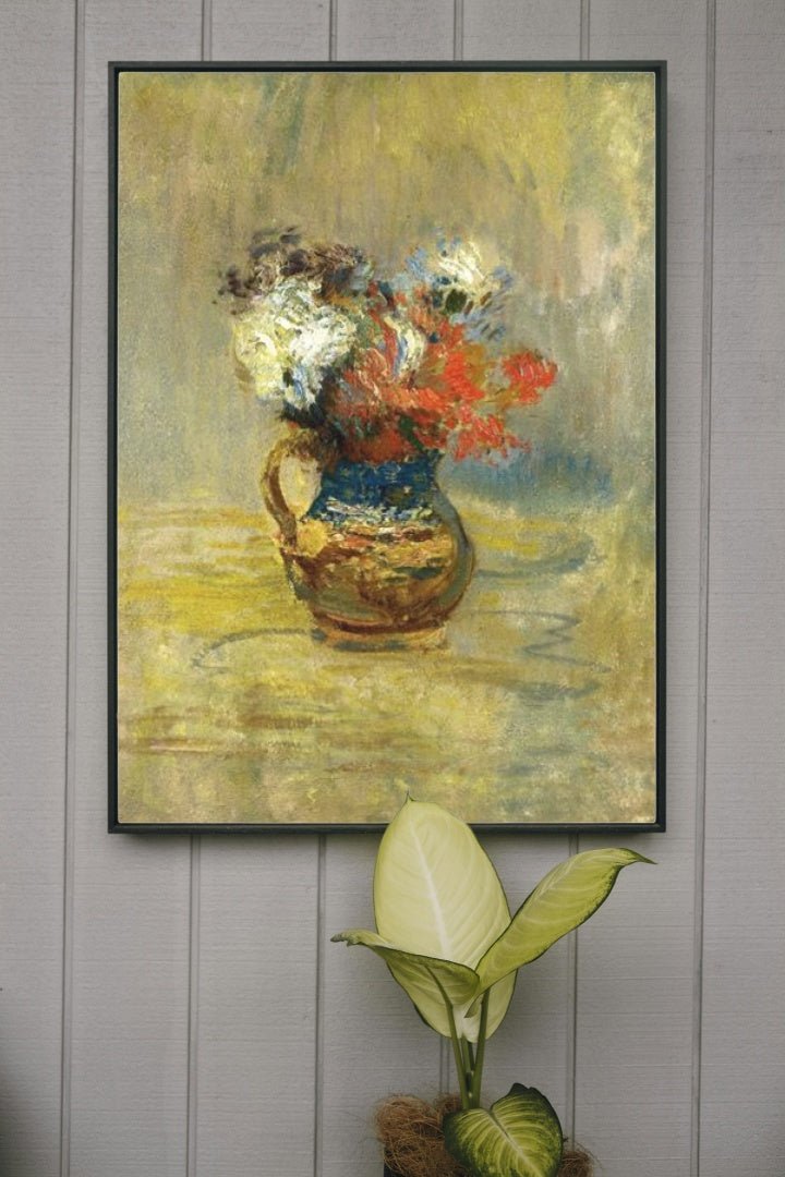 Flower Still Life by John Henry Twachtman Impressionism Art dated 1899