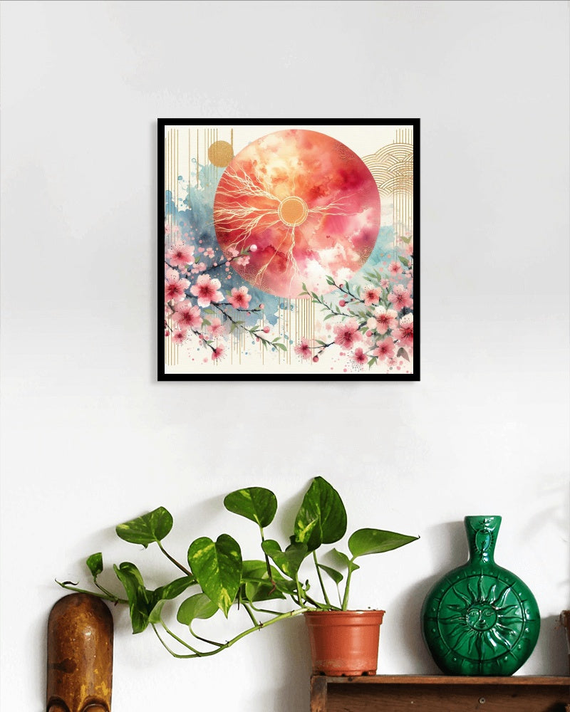 Luminiscent Anura Japanese Watercolor Art