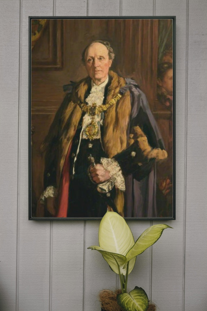 James Fairclough, MP, Mayor of Warrington by James Charles Realism Art dated 1897