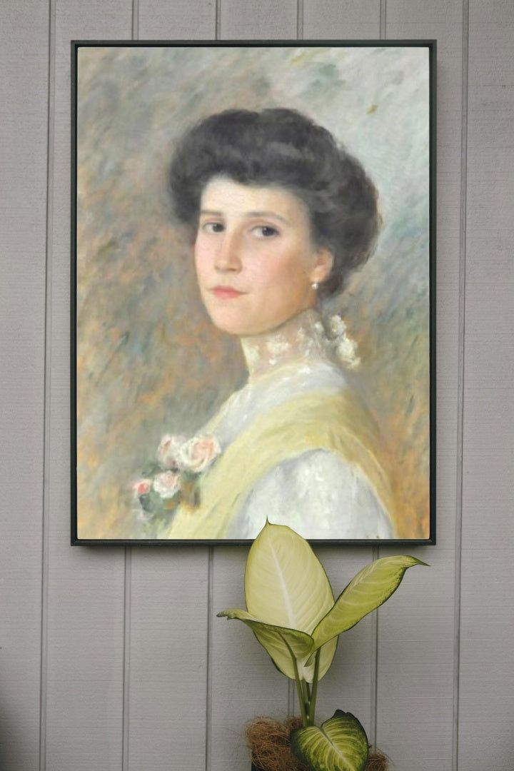 Portrait of Miss Asunci&#243;n Bartrina by Joan Brull Art Nouveau (Modern) Art