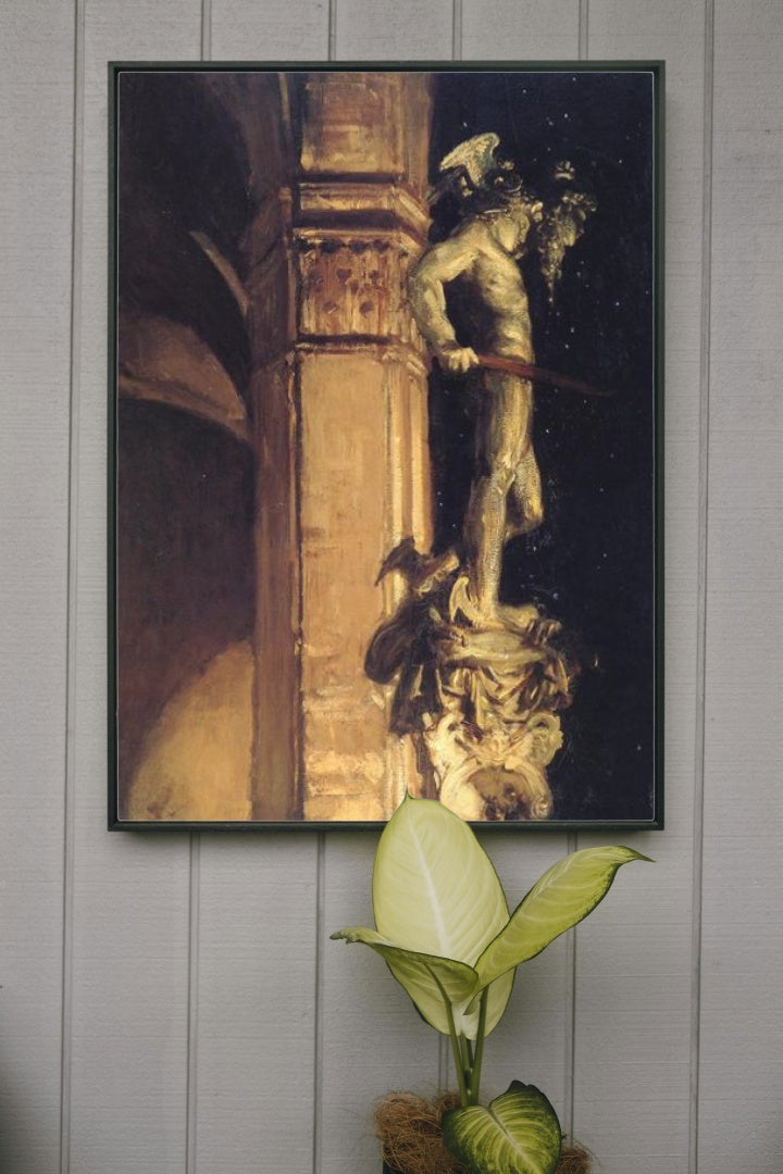 Statue of Perseus by Night by John Singer Sargent Impressionism Art dated 1902