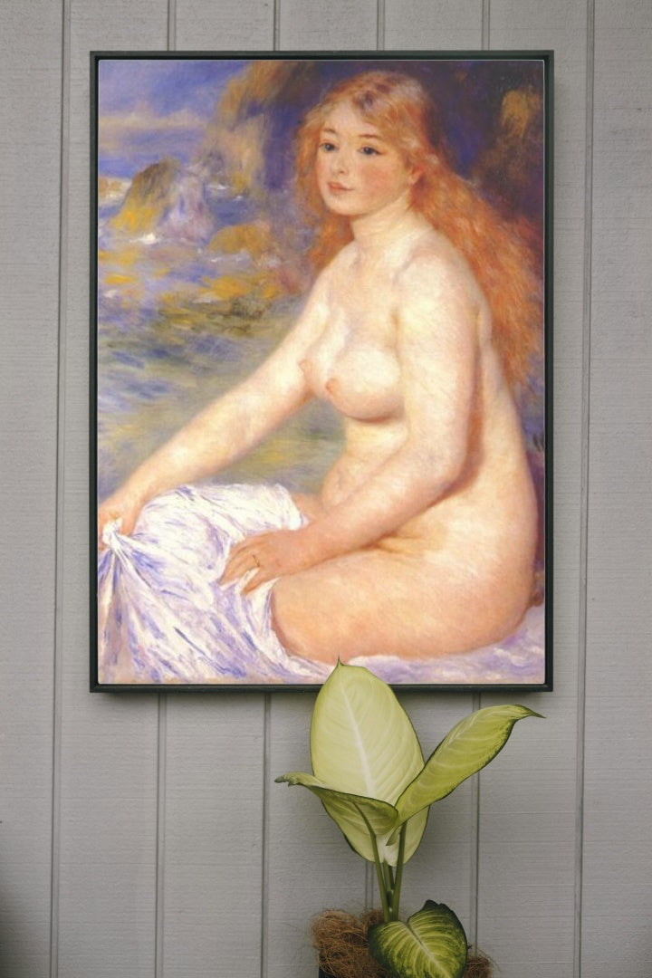 Blonde bather by Pierre-Auguste Renoir Impressionism Art dated 1881