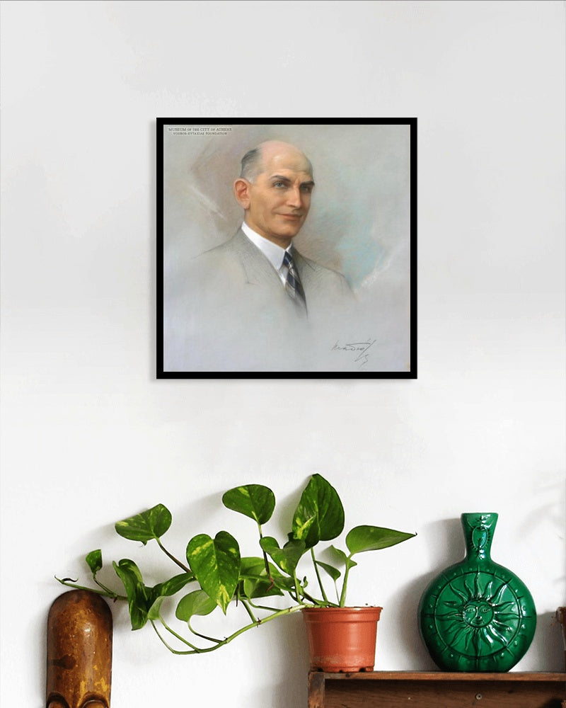 Portrait of Sotiris Papastratos by Paul Mathiopoulos Art Nouveau (Modern) Art