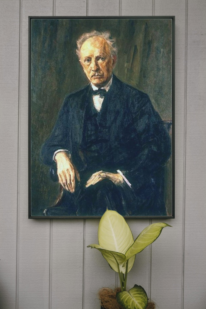 Portrait of Richard Strauss by Max Liebermann Impressionism Art dated 1918