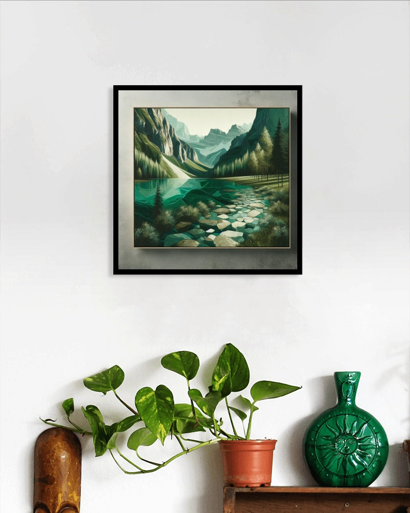 Verdant Praeclara Landscape Oil Painting