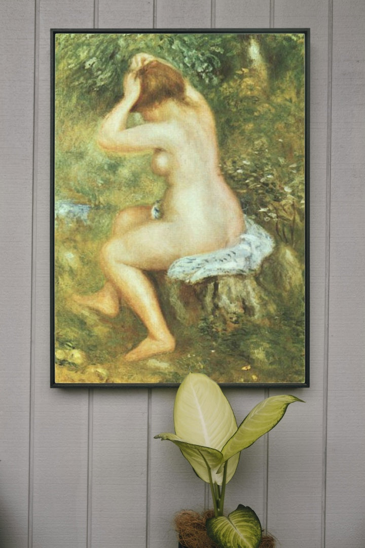 Bather is Styling by Pierre-Auguste Renoir Impressionism Art dated 1890