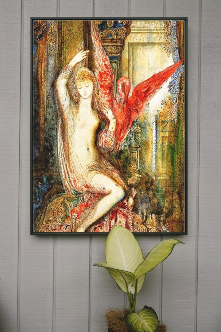 Woman with the Pink Ibis by Gustave Moreau Symbolism Art