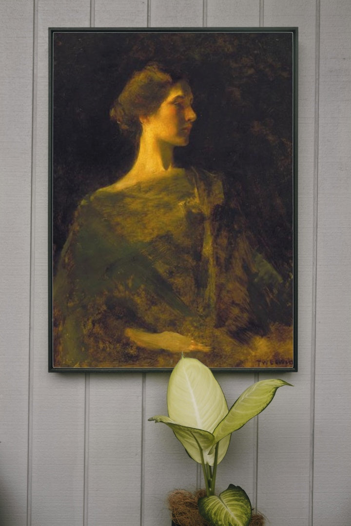 Alma by Thomas Dewing Tonalism Art dated 1900