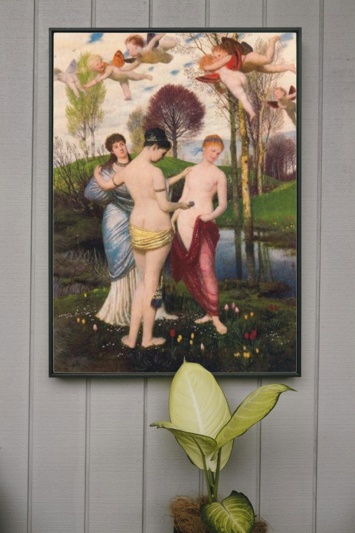 Hymn to spring by Arnold B&#246;cklin Symbolism Art