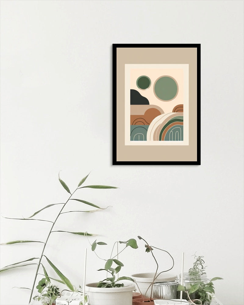 Ethereal Tranquility: Modern Boho Art