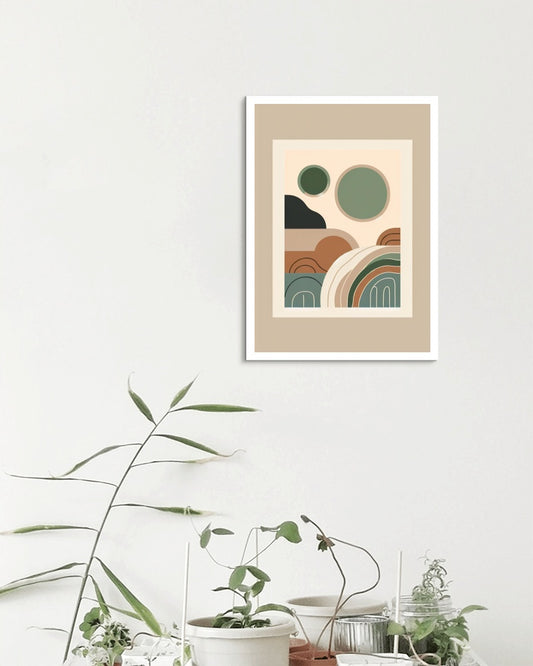 Ethereal Tranquility: Modern Boho Art