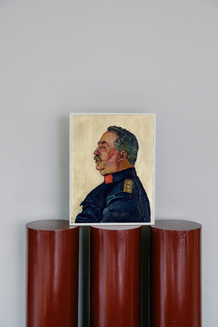 Portrait of General Ulrich Wille by Ferdinand Hodler Art Nouveau (Modern) Art dated 1915