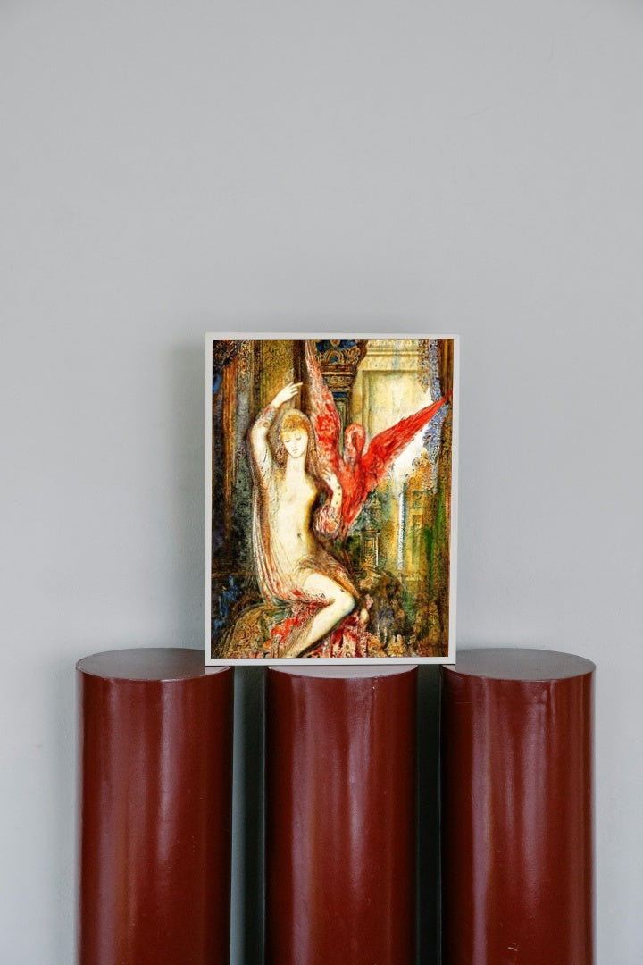 Woman with the Pink Ibis by Gustave Moreau Symbolism Art