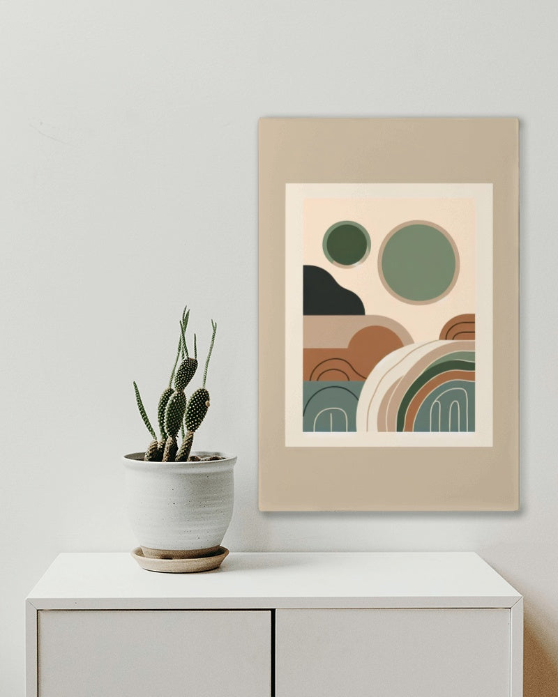 Ethereal Tranquility: Modern Boho Art