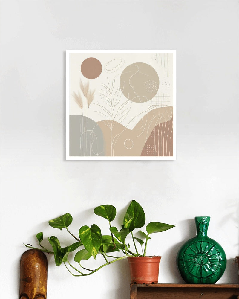 Boho Serenity 4: Modern Minimalist Wall Art