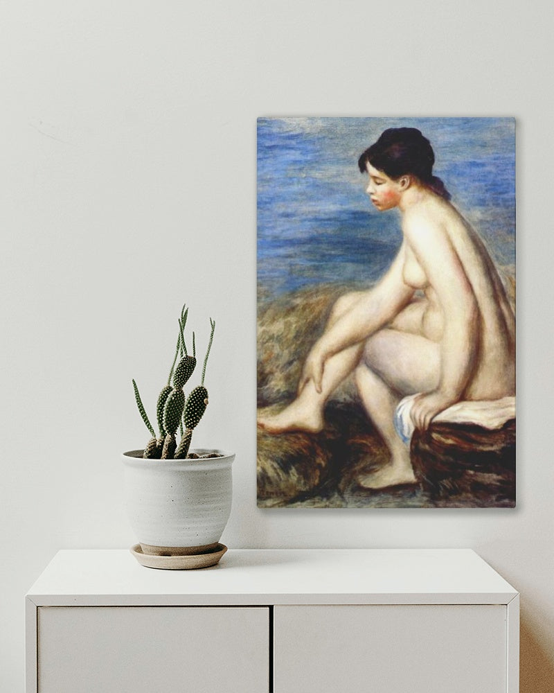 Bather by Pierre-Auguste Renoir Impressionism Art dated 1893