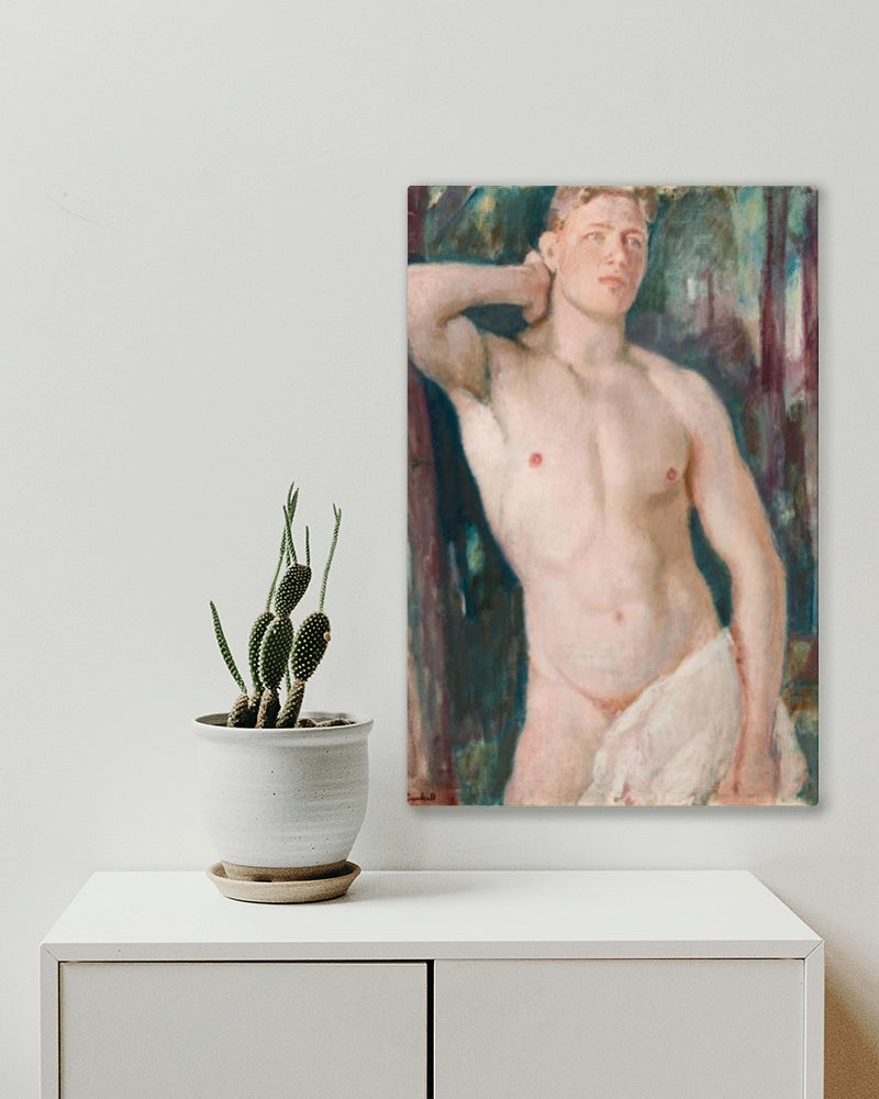 Young Nude Male by Magnus Enckell Symbolism Art dated 1920