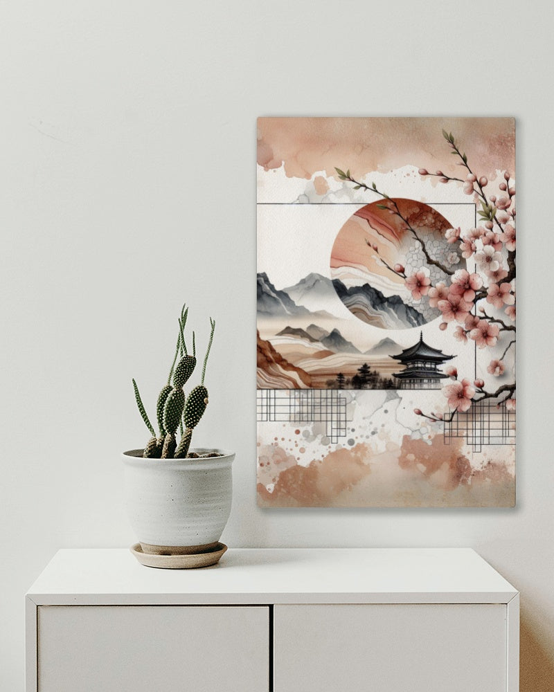 NaturaVividus Sakura: Ethereal Japanese Watercolor Art