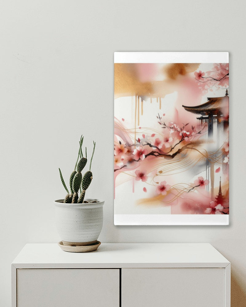 Elysian Sakura: Luminous & Vajramaya Japanese Watercolor Art