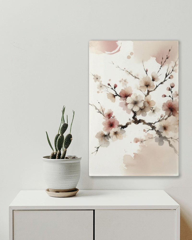 Elysian Ananta Sakura: Ethereal Japanese Watercolor Art