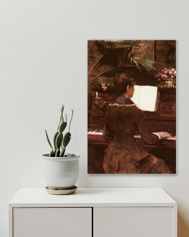 Au Piano by Louise Abb&#233;ma Impressionism Art