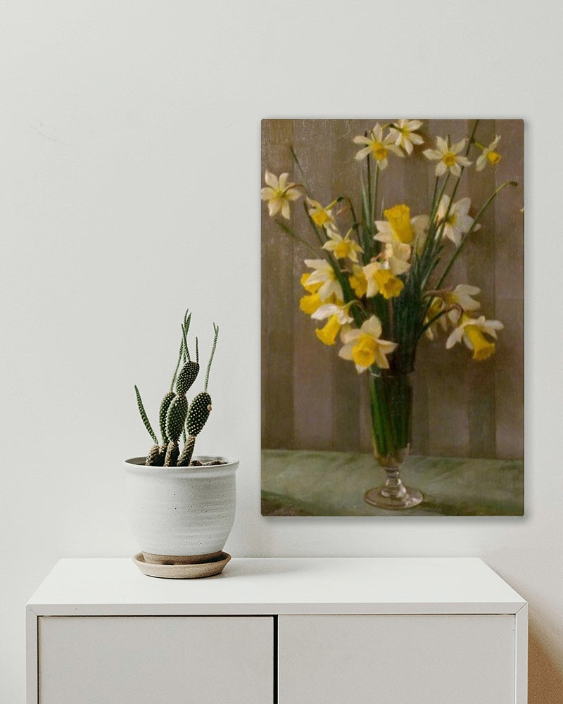 Daffodils by William Logsdail Realism Art dated 1935