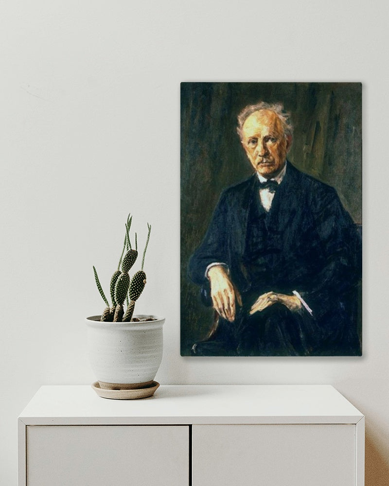 Portrait of Richard Strauss by Max Liebermann Impressionism Art dated 1918