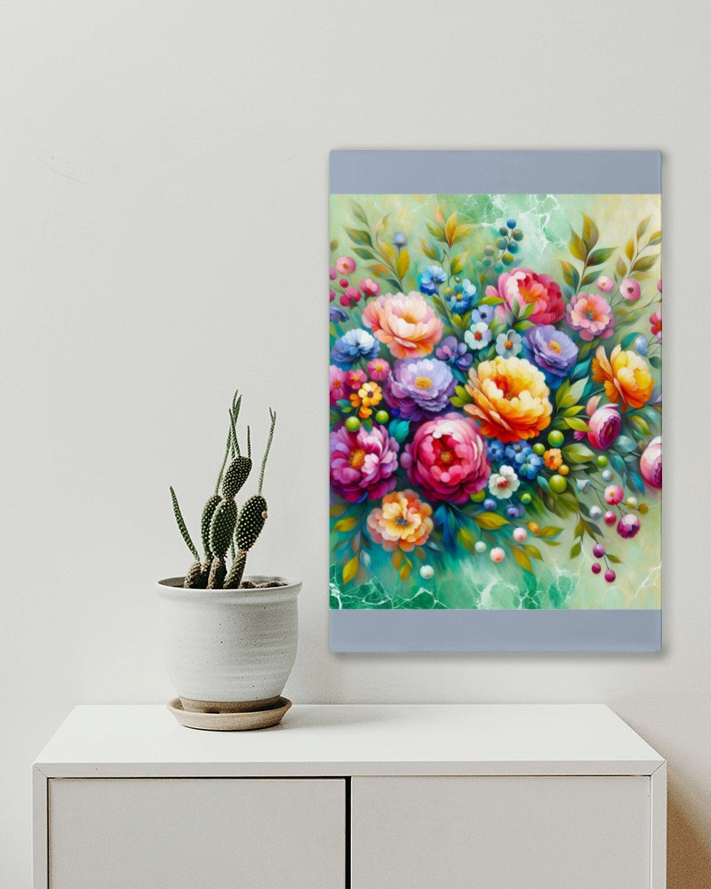 Florabundus Vivida: Bright and Textured Floral Oil Painting