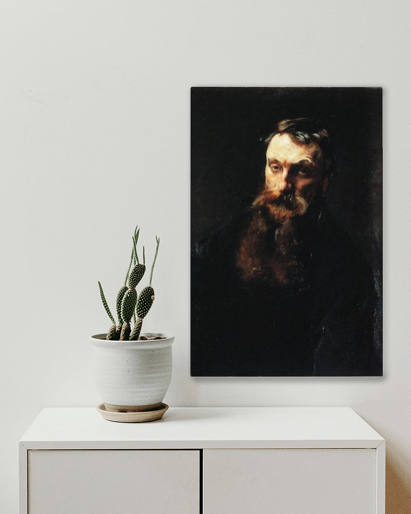 Auguste Rodin by John Singer Sargent Realism Art dated 1884