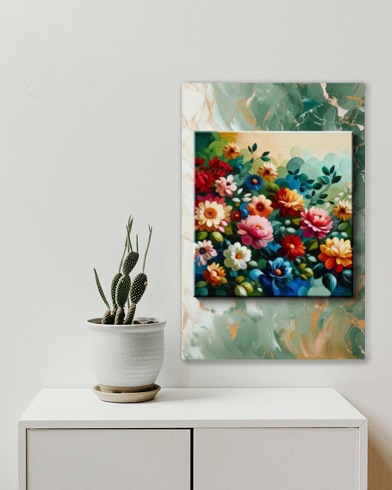 Vibrantus Florameticus: Modern Floral Oil Painting