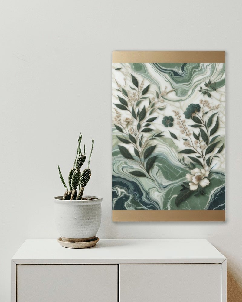 Verdant Vismaya Floral Oilpainting Art