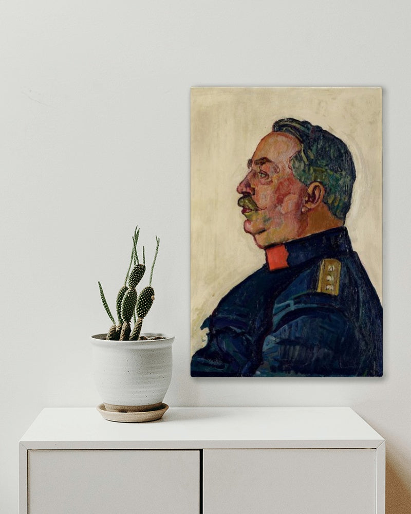 Portrait of General Ulrich Wille by Ferdinand Hodler Art Nouveau (Modern) Art dated 1915