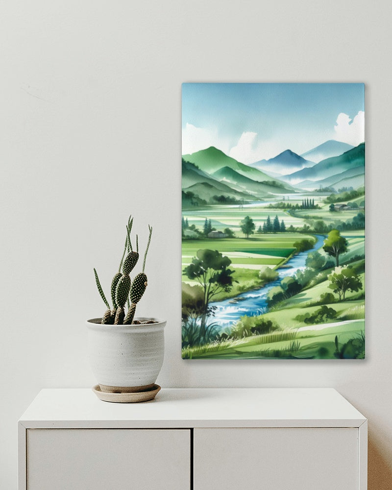 Verdantis Anima Serene Landscape Art