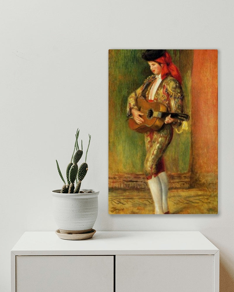 Young Guitarist Standing by Pierre-Auguste Renoir Impressionism Art dated 1897