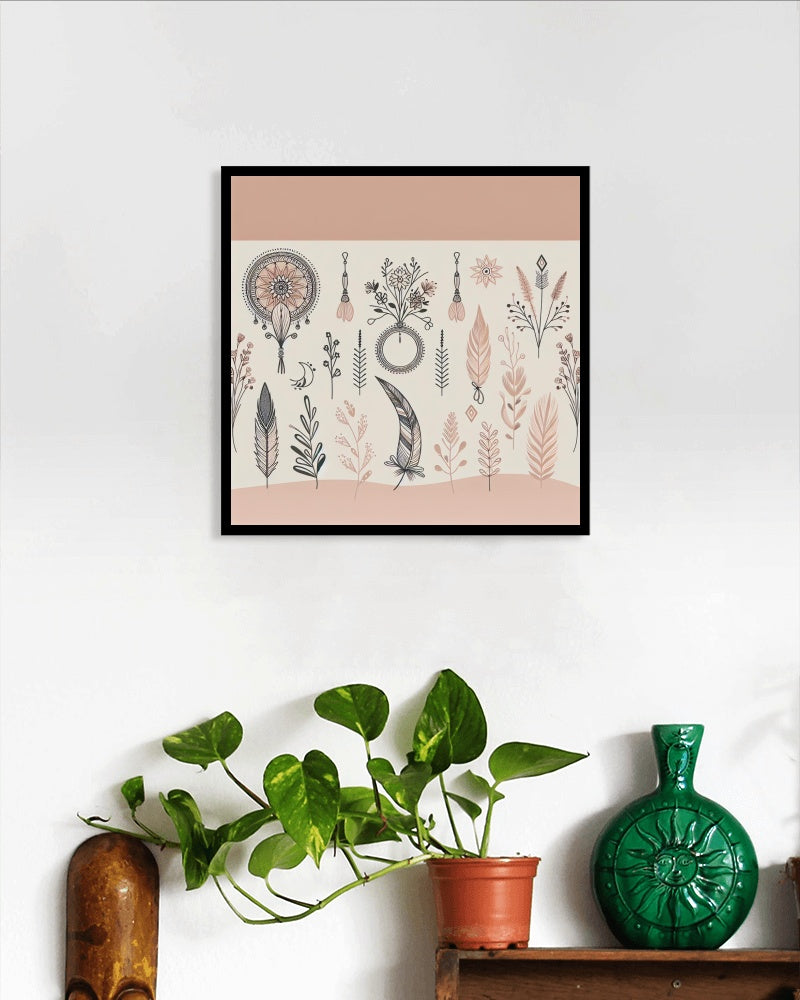 Elegant Boho Chic Serenity Art