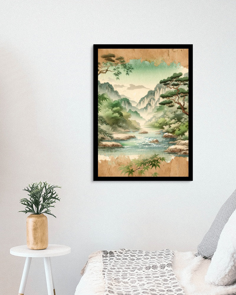 Serenum Natura Japanese Watercolor Art