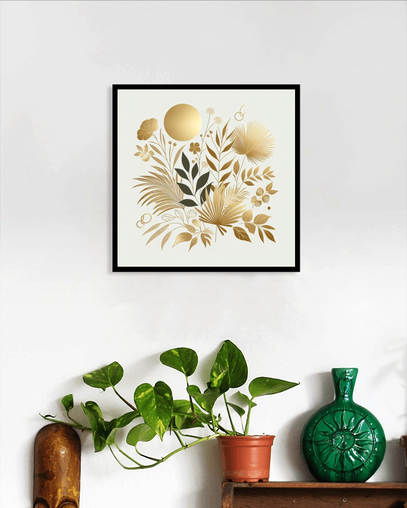 Elegant Golden Botanical Bliss