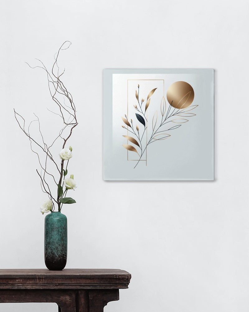 Elegant Golden Botanical Art