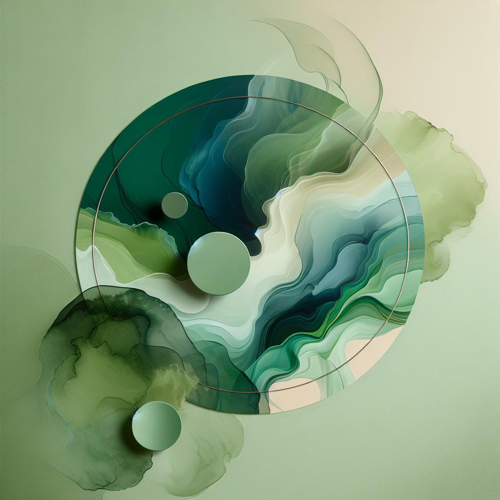 Ethereal Serenity: Minimalistic & Modern Abstract Art