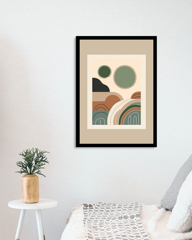 Ethereal Tranquility: Modern Boho Art